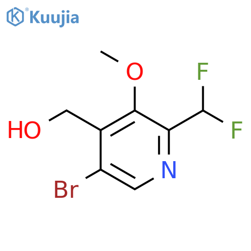 5-Bromo-2-(difluoromethyl)-3-methoxypyridine-4-methanol structure