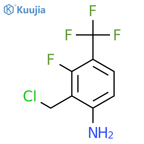 6-Amino-2-fluoro-3-(trifluoromethyl)benzyl chloride structure