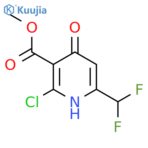Methyl 2-chloro-6-(difluoromethyl)-4-hydroxypyridine-3-carboxylate structure