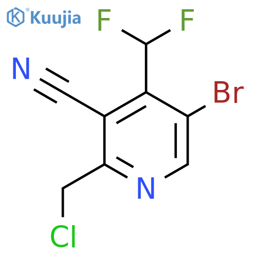 5-Bromo-2-(chloromethyl)-3-cyano-4-(difluoromethyl)pyridine structure