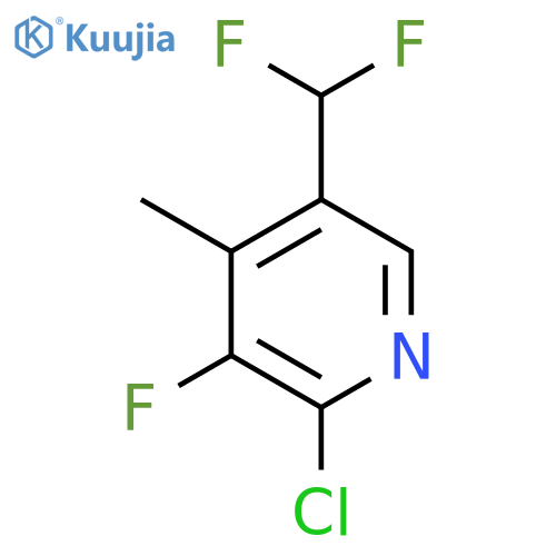 2-Chloro-5-(difluoromethyl)-3-fluoro-4-methylpyridine structure