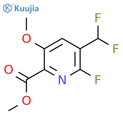 Methyl 3-(difluoromethyl)-2-fluoro-5-methoxypyridine-6-carboxylate structure