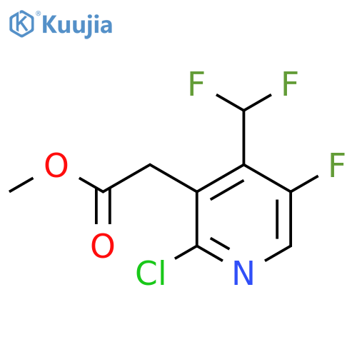 Methyl 2-chloro-4-(difluoromethyl)-5-fluoropyridine-3-acetate structure