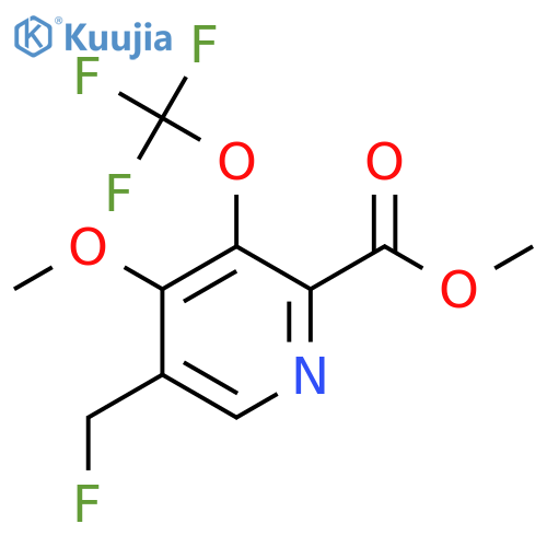 Methyl 5-(fluoromethyl)-4-methoxy-3-(trifluoromethoxy)pyridine-2-carboxylate structure