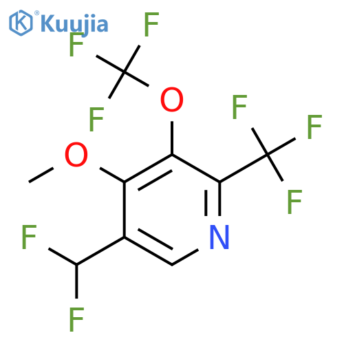 5-(Difluoromethyl)-4-methoxy-3-(trifluoromethoxy)-2-(trifluoromethyl)pyridine structure