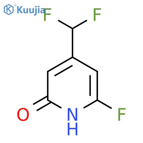4-(Difluoromethyl)-2-fluoro-6-hydroxypyridine structure