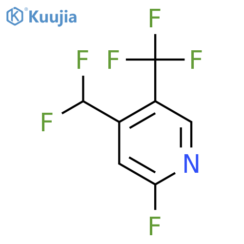 4-(Difluoromethyl)-2-fluoro-5-(trifluoromethyl)pyridine structure