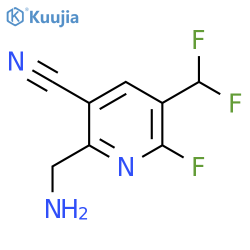 2-(Aminomethyl)-3-cyano-5-(difluoromethyl)-6-fluoropyridine structure