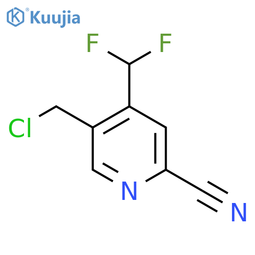 5-(Chloromethyl)-2-cyano-4-(difluoromethyl)pyridine structure