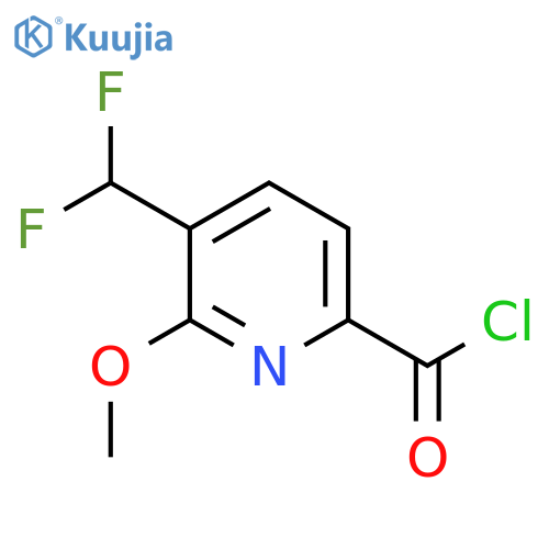 3-(Difluoromethyl)-2-methoxypyridine-6-carbonyl chloride structure