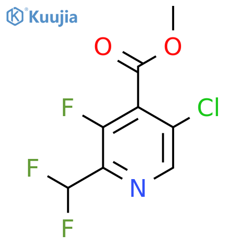 Methyl 5-chloro-2-(difluoromethyl)-3-fluoropyridine-4-carboxylate structure
