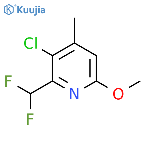 3-Chloro-2-(difluoromethyl)-6-methoxy-4-methylpyridine structure