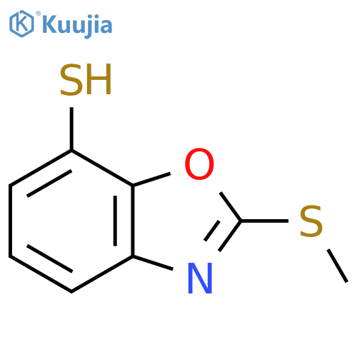7-Mercapto-2-(methylthio)benzo[d]oxazole structure