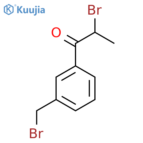 2-Bromo-1-(3-(bromomethyl)phenyl)propan-1-one structure