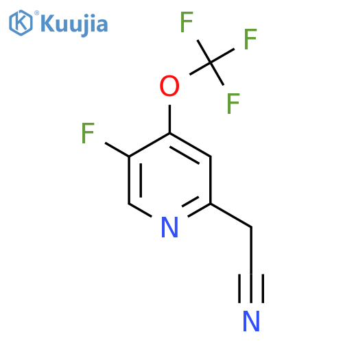 5-Fluoro-4-(trifluoromethoxy)pyridine-2-acetonitrile structure