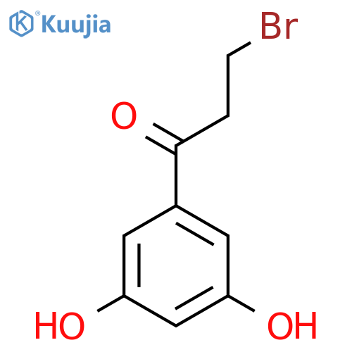 3-Bromo-1-(3,5-dihydroxyphenyl)propan-1-one structure