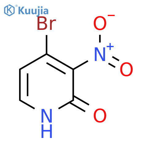 4-Bromo-2-hydroxy-3-nitropyridine structure