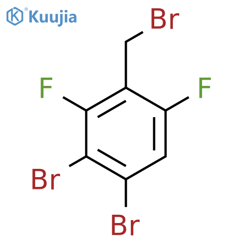 3,4-Dibromo-2,6-difluorobenzyl bromide structure