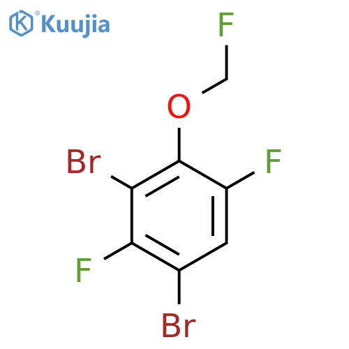 1,3-Dibromo-2,5-difluoro-4-(fluoromethoxy)benzene structure