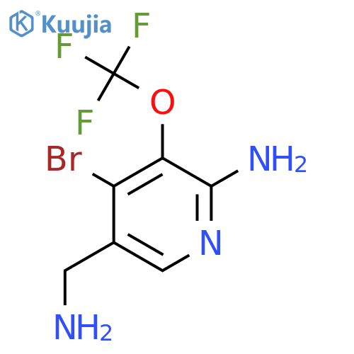 2-Amino-5-(aminomethyl)-4-bromo-3-(trifluoromethoxy)pyridine structure