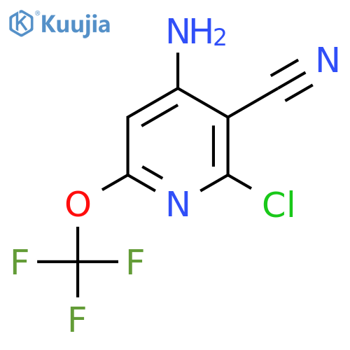4-Amino-2-chloro-3-cyano-6-(trifluoromethoxy)pyridine structure