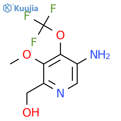 5-Amino-3-methoxy-4-(trifluoromethoxy)pyridine-2-methanol structure