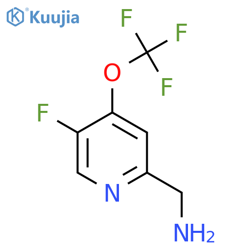 2-(Aminomethyl)-5-fluoro-4-(trifluoromethoxy)pyridine structure