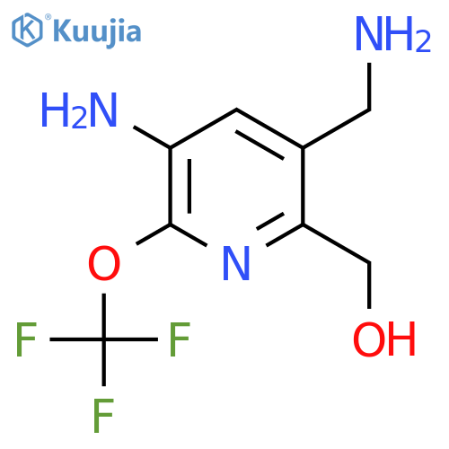 3-Amino-5-(aminomethyl)-2-(trifluoromethoxy)pyridine-6-methanol structure