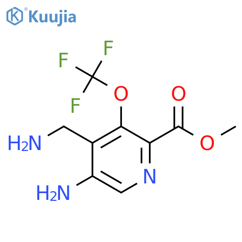 Methyl 5-amino-4-(aminomethyl)-3-(trifluoromethoxy)pyridine-2-carboxylate structure