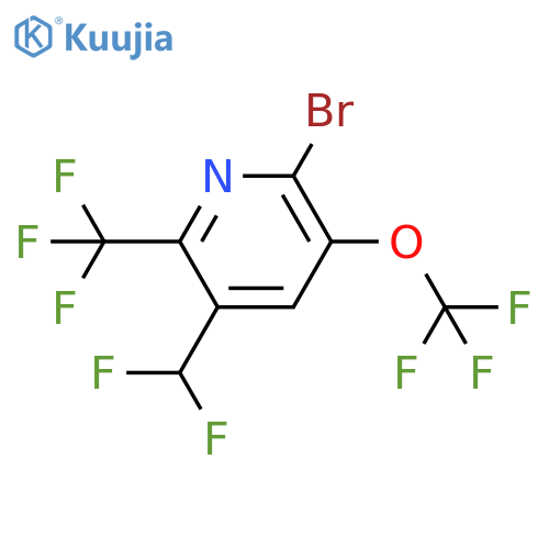 2-Bromo-5-(difluoromethyl)-3-(trifluoromethoxy)-6-(trifluoromethyl)pyridine structure
