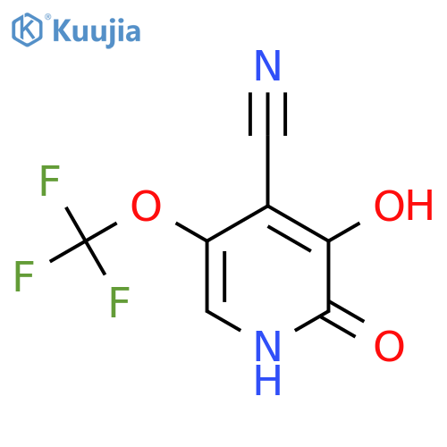 4-Cyano-2,3-dihydroxy-5-(trifluoromethoxy)pyridine structure