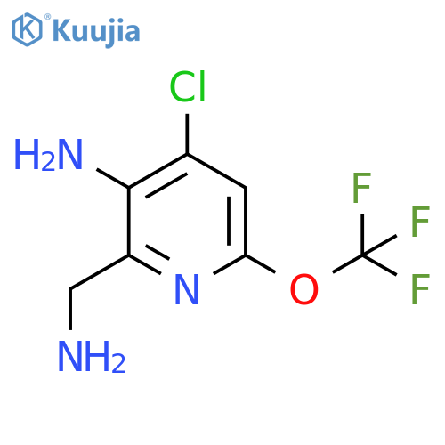 3-Amino-2-(aminomethyl)-4-chloro-6-(trifluoromethoxy)pyridine structure
