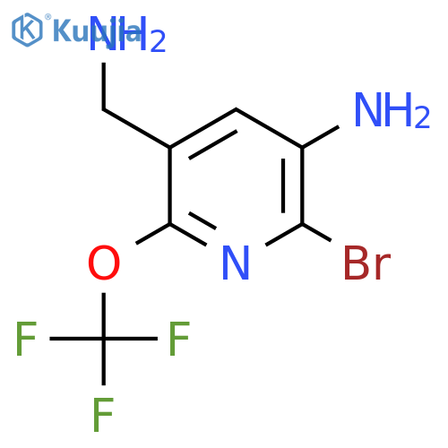 3-Amino-5-(aminomethyl)-2-bromo-6-(trifluoromethoxy)pyridine structure
