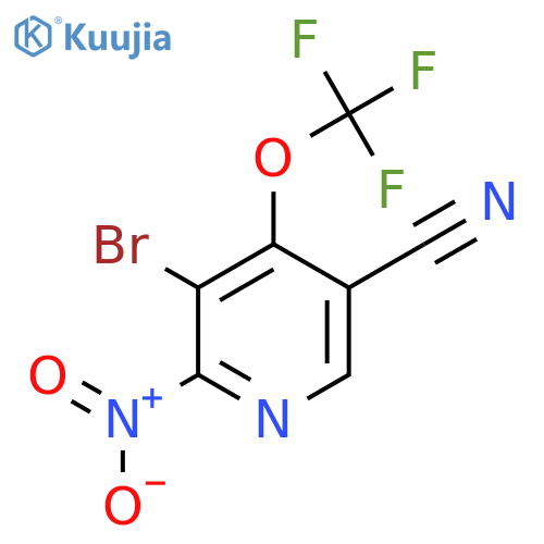 3-Bromo-5-cyano-2-nitro-4-(trifluoromethoxy)pyridine structure