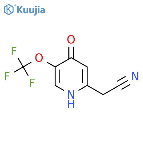 4-Hydroxy-5-(trifluoromethoxy)pyridine-2-acetonitrile structure
