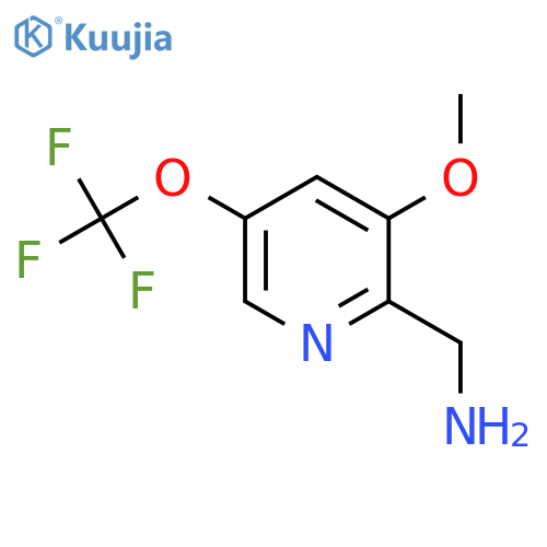 2-(Aminomethyl)-3-methoxy-5-(trifluoromethoxy)pyridine structure