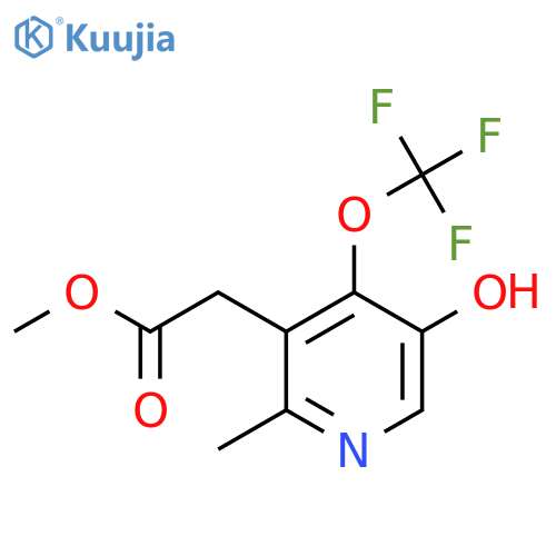 Methyl 5-hydroxy-2-methyl-4-(trifluoromethoxy)pyridine-3-acetate structure