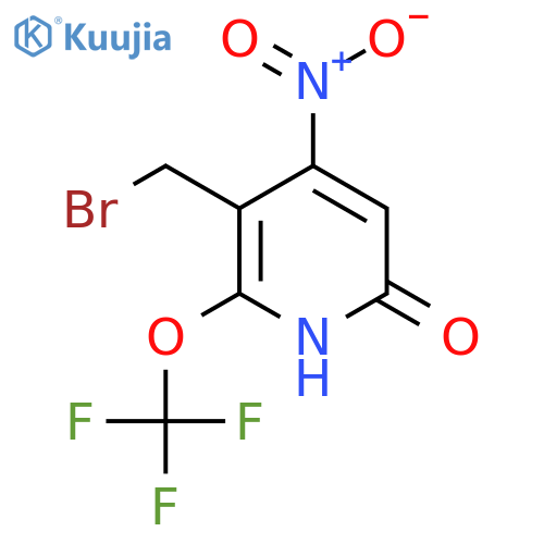 3-(Bromomethyl)-6-hydroxy-4-nitro-2-(trifluoromethoxy)pyridine structure