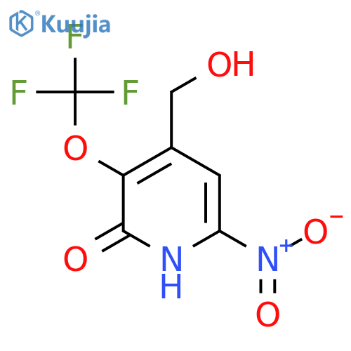 2-Hydroxy-6-nitro-3-(trifluoromethoxy)pyridine-4-methanol structure