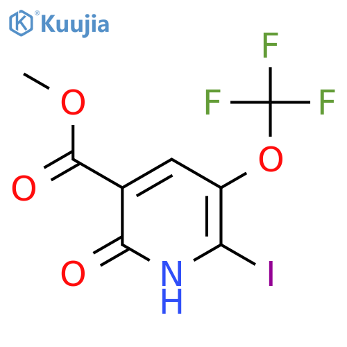 Methyl 2-hydroxy-6-iodo-5-(trifluoromethoxy)pyridine-3-carboxylate structure