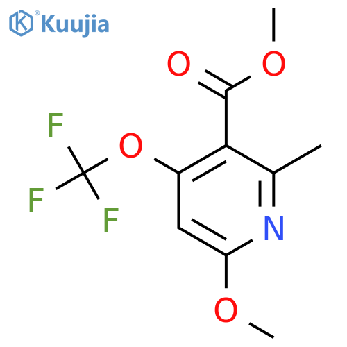 Methyl 6-methoxy-2-methyl-4-(trifluoromethoxy)pyridine-3-carboxylate structure