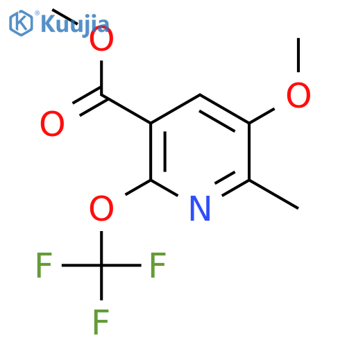 Methyl 3-methoxy-2-methyl-6-(trifluoromethoxy)pyridine-5-carboxylate structure