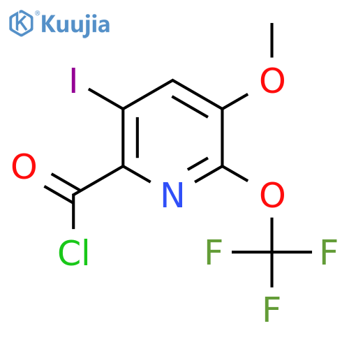 3-Iodo-5-methoxy-6-(trifluoromethoxy)pyridine-2-carbonyl chloride structure