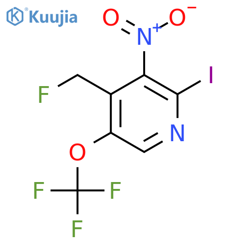 4-(Fluoromethyl)-2-iodo-3-nitro-5-(trifluoromethoxy)pyridine structure