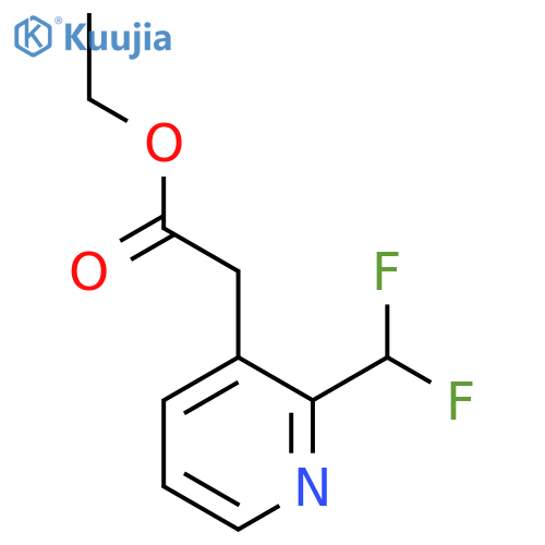 Ethyl 2-(difluoromethyl)pyridine-3-acetate structure