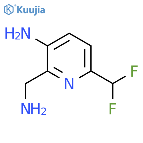 3-Amino-2-(aminomethyl)-6-(difluoromethyl)pyridine structure