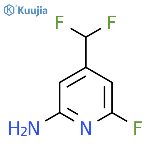 2-Amino-4-(difluoromethyl)-6-fluoropyridine structure