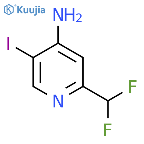 4-Amino-2-(difluoromethyl)-5-iodopyridine structure