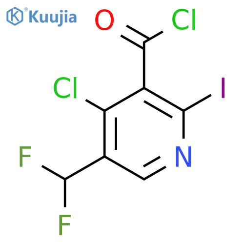 4-Chloro-5-(difluoromethyl)-2-iodopyridine-3-carbonyl chloride structure