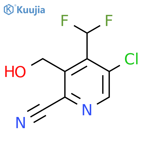 5-Chloro-2-cyano-4-(difluoromethyl)pyridine-3-methanol structure